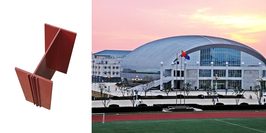 H鋁代替H鋼建造體育館