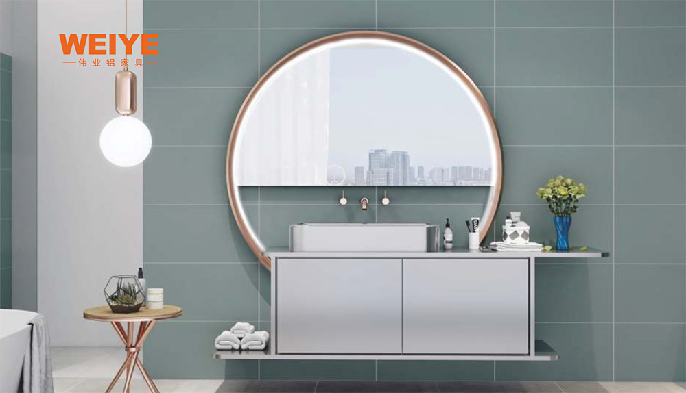 田園木紋浴室柜