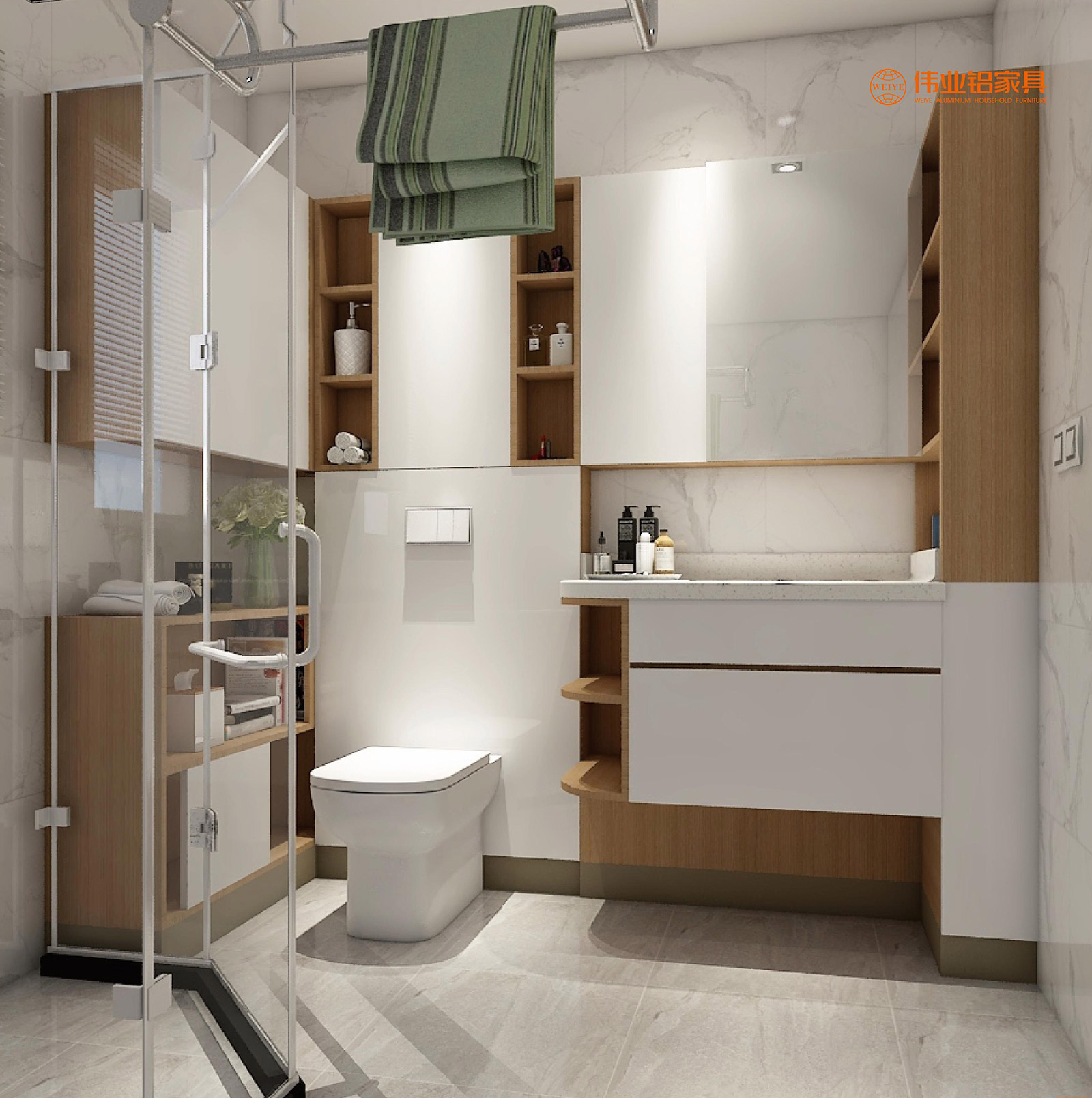 簡(jiǎn)美時(shí)尚浴室柜