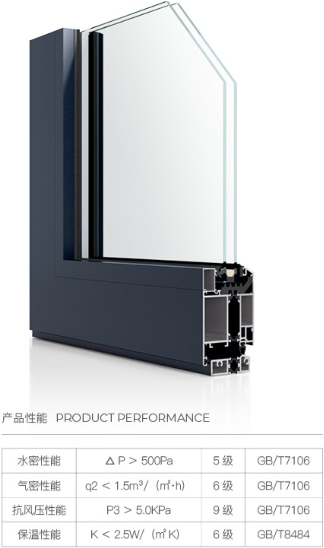 65 斷橋內平開門