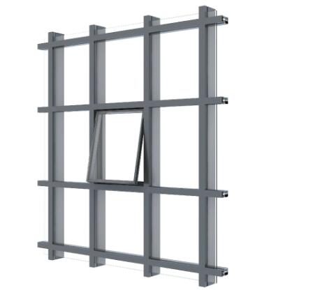 150明框中空幕墻